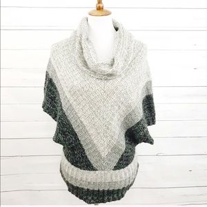 BCBCMaxAzria gray wool blend cowl sweater